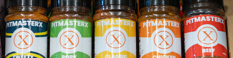 Pitmaster X rubs op een rijtje