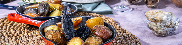 Grand Feu skillets met aardappelen erin