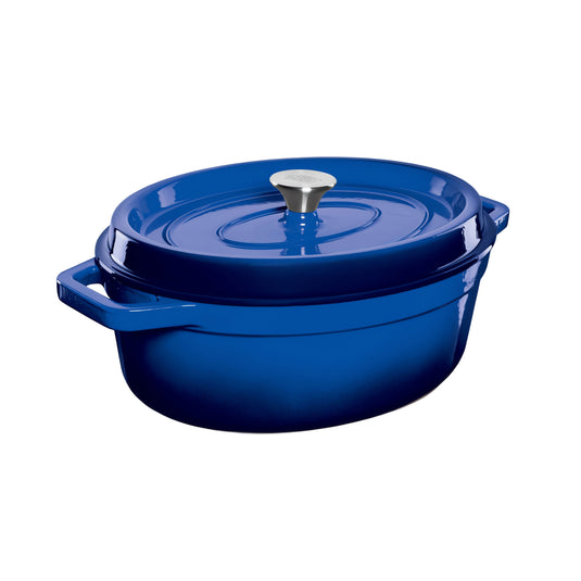 GrandFeu gietijzeren braadpan Ovaal 5.6liter Blauw 1