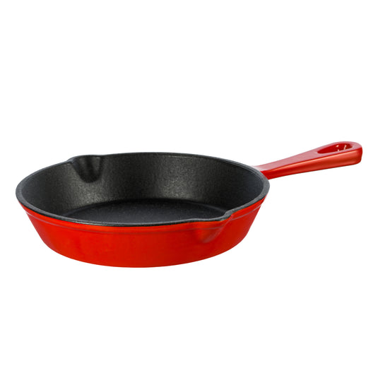 GrandFeu_gietijzeren koekenpan Rood 15.5 cm 1