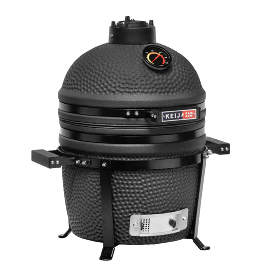 Keij Kamado Legend Compact 15" Mat Zwart | Complete Set, Levenslange Garantie