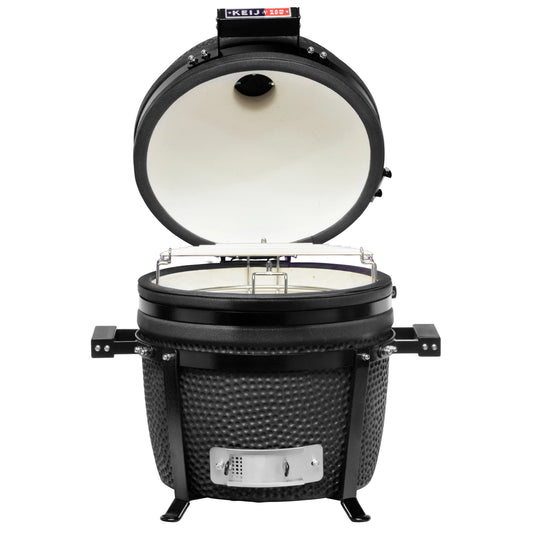 Keij Kamado Legend Compact 15" Mat Zwart | Complete Set, Levenslange Garantie