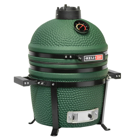 Keij Kamado Legend Compact 15" Mat Groen: Compacte Keramische BBQ