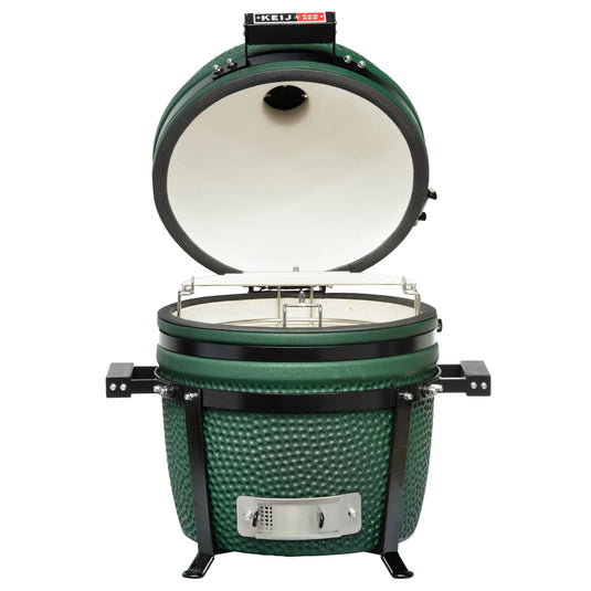 Keij Kamado Legend Compact 15" Mat Groen: Compacte Keramische BBQ