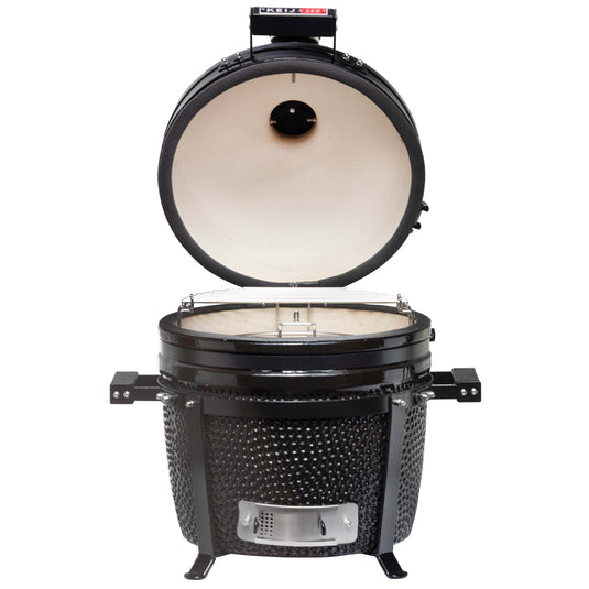 Keij Kamado Pro Compact 15 inch Zwart – Duurzame Keramische BBQ
