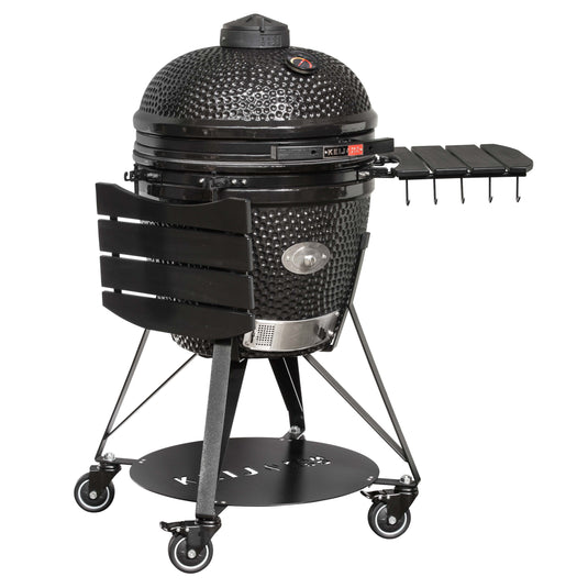 Keij Kamado Pro Large 21 inch Zwart | Compleet Starterspakket