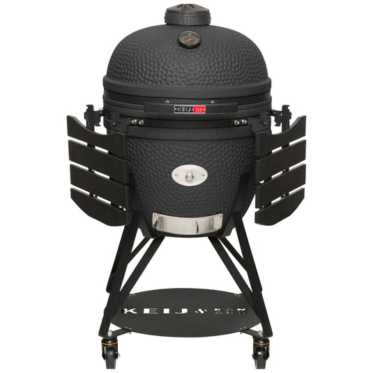 Keij Kamado Legend XL 23" Mat Zwart + Starter Pack - Levenslange Garantie