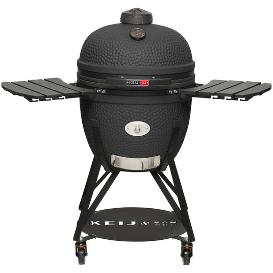 Keij Kamado Legend XL 23" Mat Zwart + Starter Pack - Levenslange Garantie