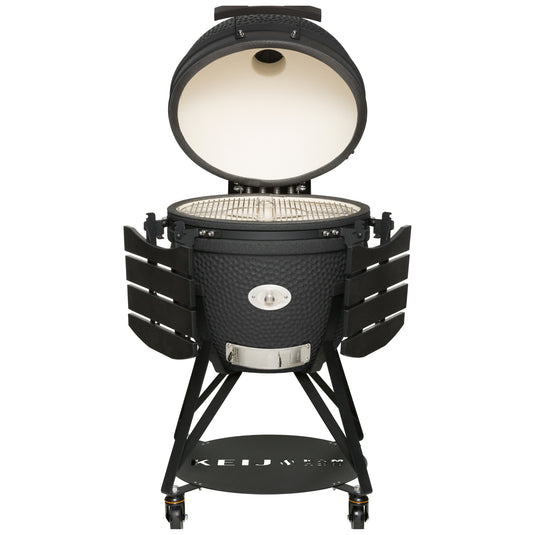 Keij Kamado Legend XL 23" Mat Zwart + Starter Pack - Levenslange Garantie