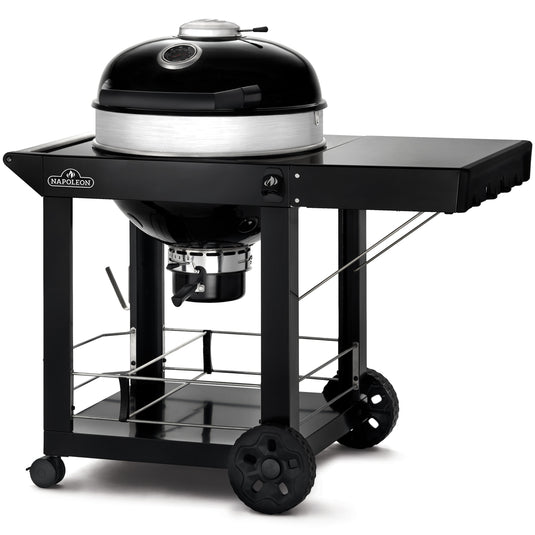 Napoleon Pro Kettle Houtskoolbarbecue 57cm Zwart Gietijzer Houtskool BBQ