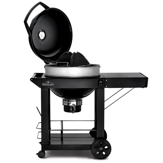 Napoleon Pro Kettle Houtskoolbarbecue 57cm Zwart Gietijzer Houtskool BBQ