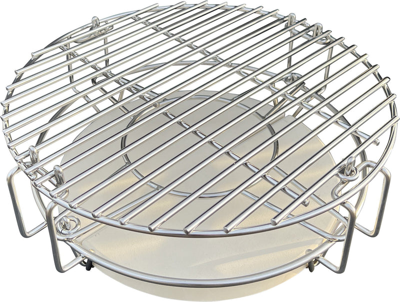 Laad afbeelding in galerij, Keij Divide & Conquer Compact 15 inch Kamado Systeem