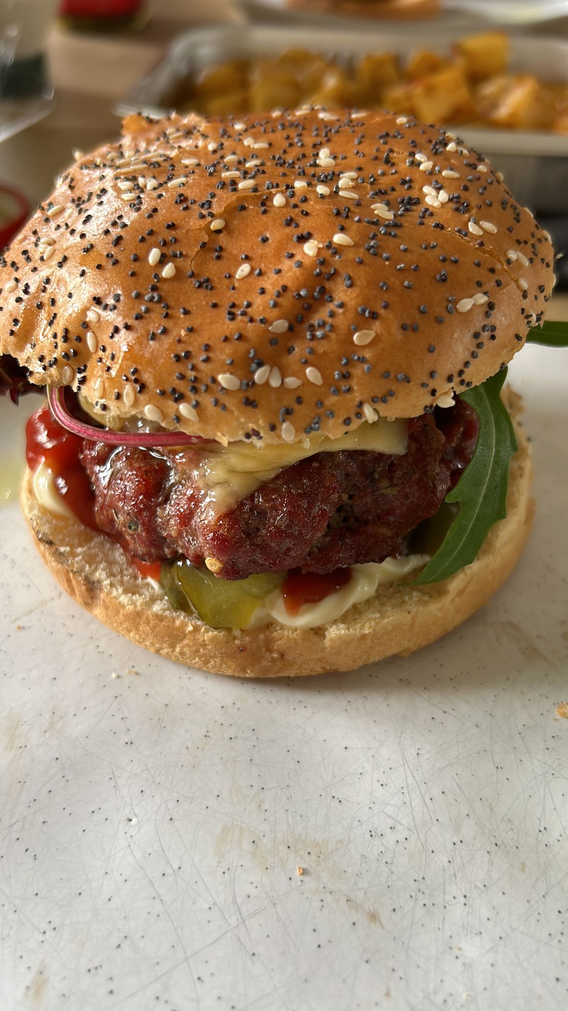 Heerlijke BBQ Burger eindresultaat