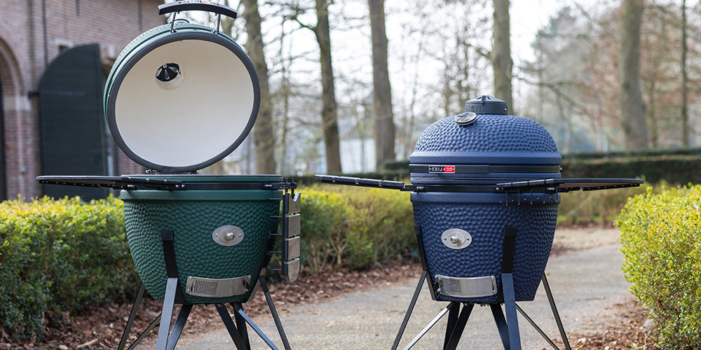 Keij Kamado Extra Large Groen en Large Blauw