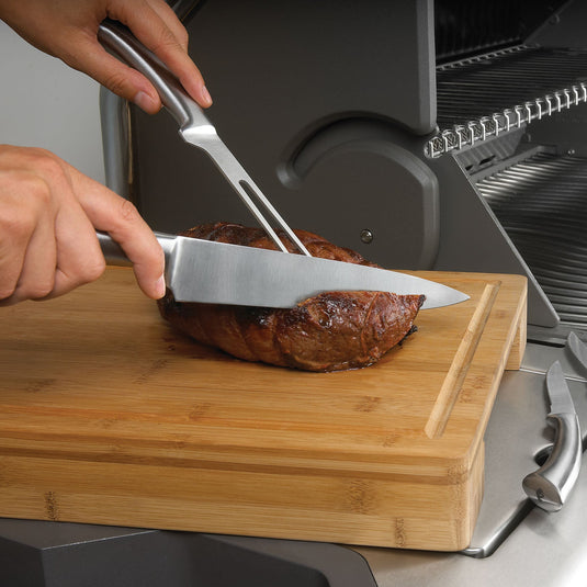 Napoleon PRO Bamboe Snijplank 46 cm met RVS Kommen - BBQ Set