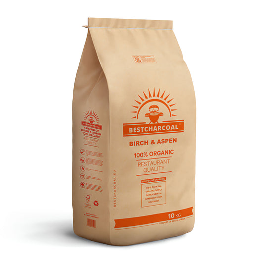 Bestcharcoal Houtskool Birch Aspen 10KG