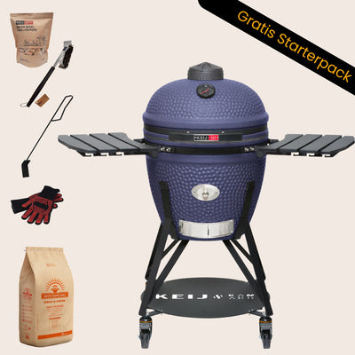 Keij Kamado Legend Large 21 inch Mat Blauw - Compleet Starterspakket