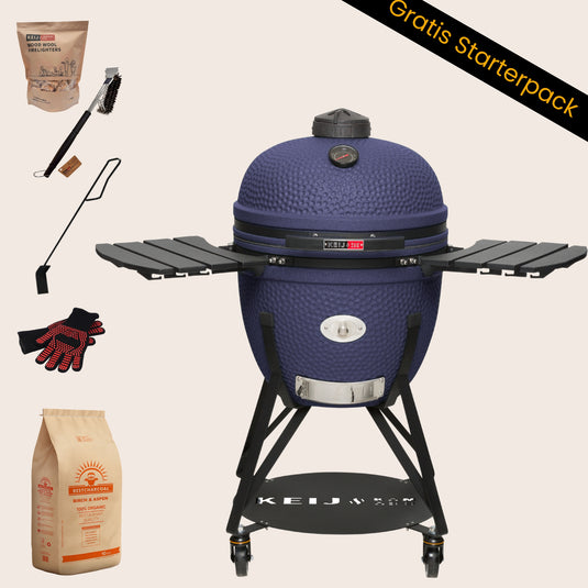 Keij Kamado Legend XL 23 inch Mat Blauw - Compleet Starterspakket