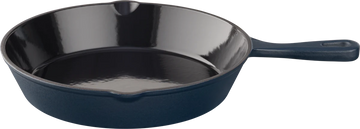 Keij Skillet 25,5 cm - Gietijzer - Mat Blauw Emaille