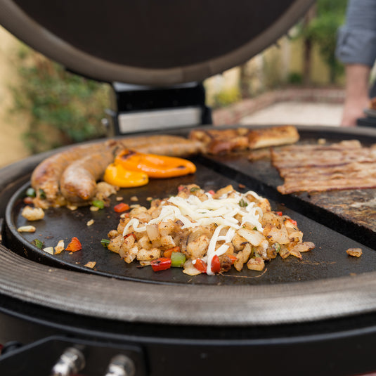 Kamado Joe Half Moon Gietijzeren Grillplaat Reversible Classic Joe