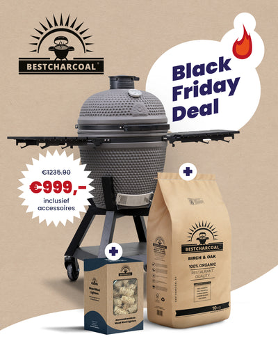 BestCharcoal Major Kamado 21 inch - Compleet & Gratis Starterspakket