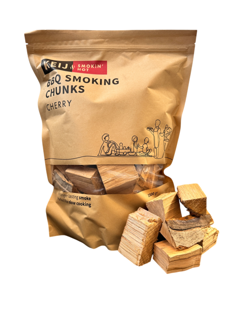 Keij Smokin' Hot Kersen Rookhout Chunks 1,5 kg