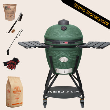 Keij Kamado Legend Large 21 inch Mat Groen - Compleet Starterspakket