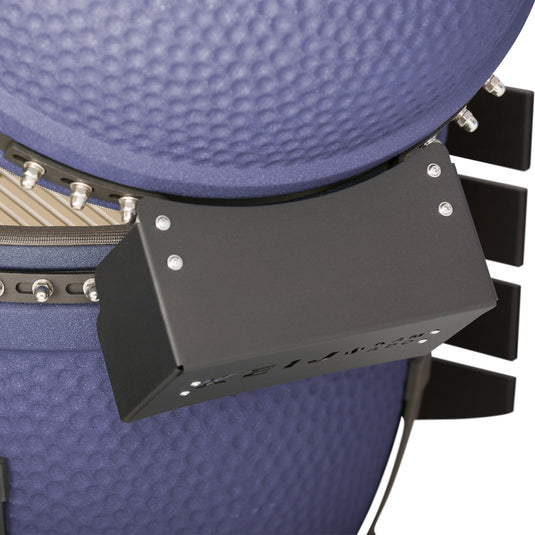 Keij Kamado Legend XL 23 inch Blauw met Walnoot Zijtafels - Compleet Starterspakket