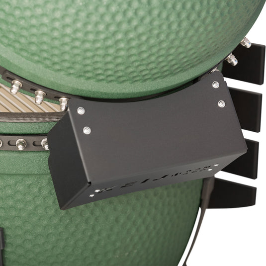 Keij Kamado Legend XL 23 inch Groen met Walnoot Zijtafels