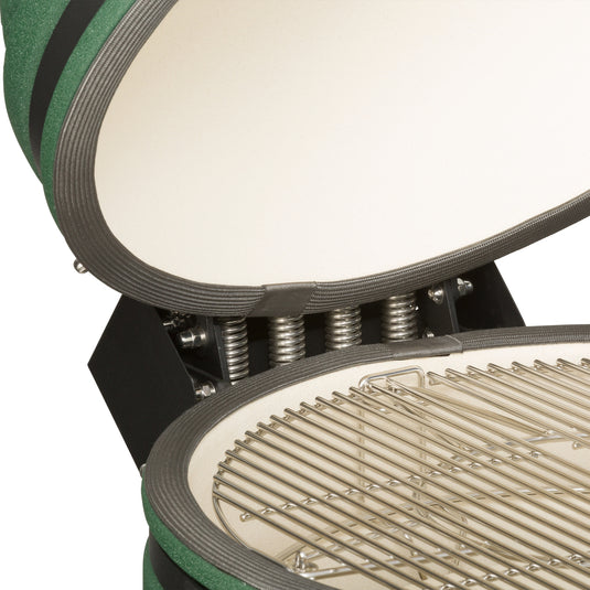 Keij Kamado Legend XL 23 inch Groen met Walnoot Zijtafels