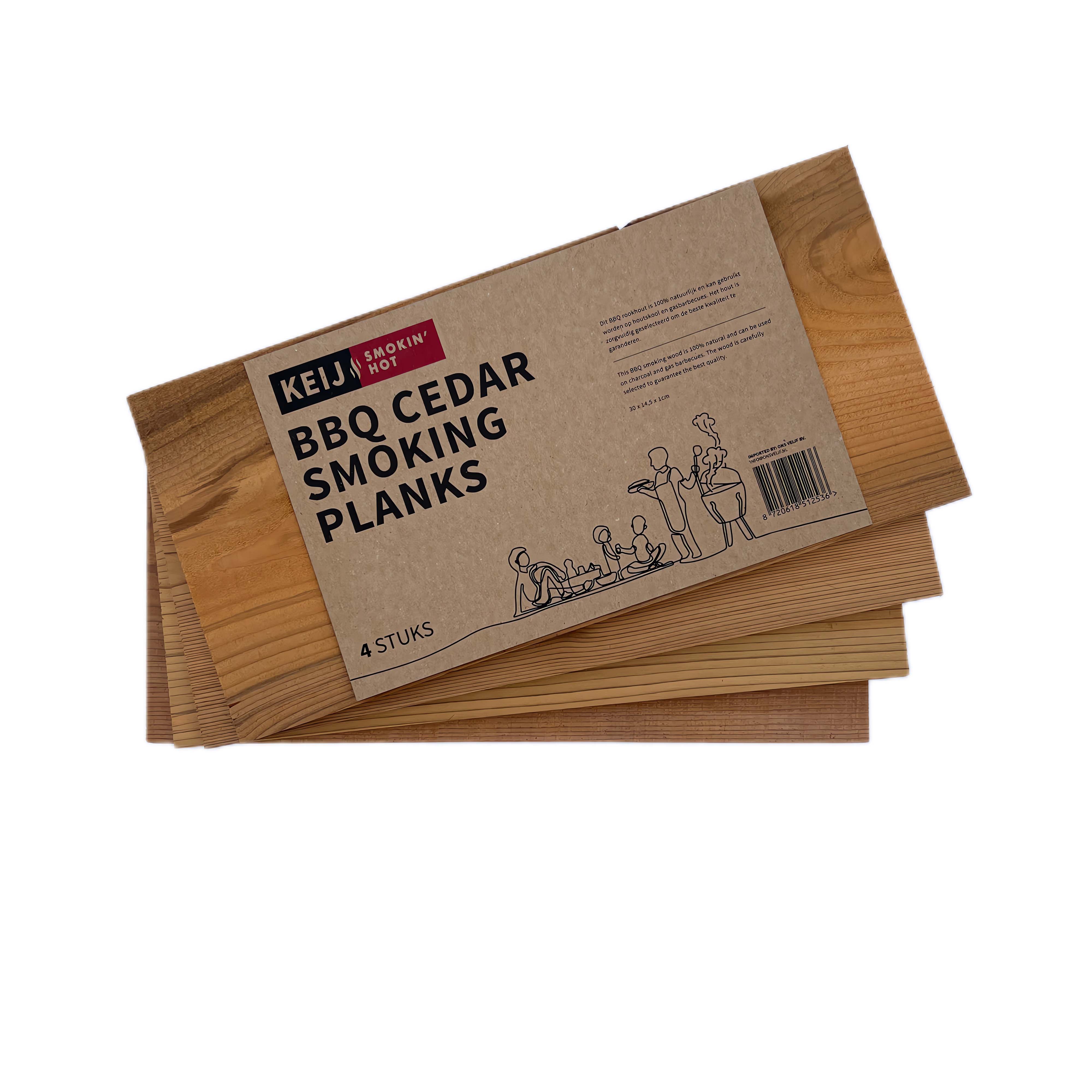Keij Smokin Hot Rookhout Planken Red Ceder 4 stuks 1
