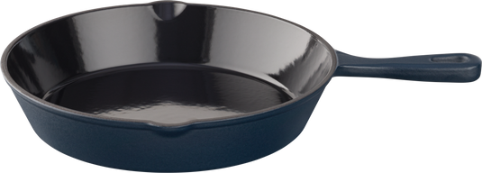 Keij Skillet 25,5 cm - Gietijzer - Mat Blauw Emaille