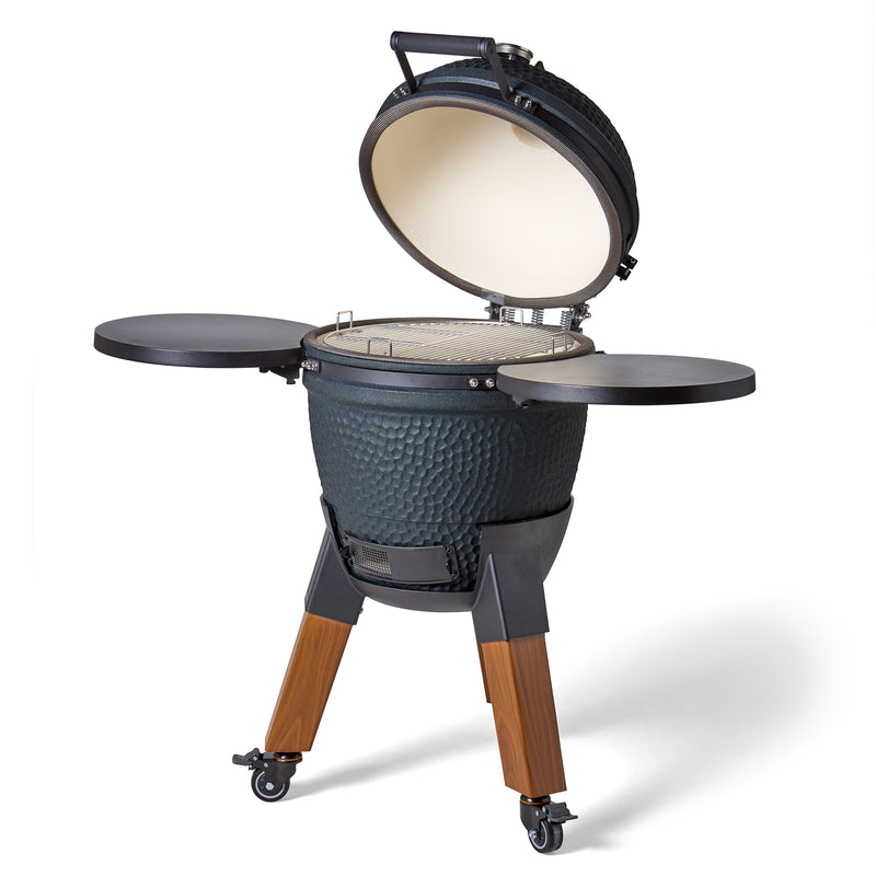 Laad afbeelding in galerij, Moddern Kamado Royal Blue 48 cm Special Wood Look

