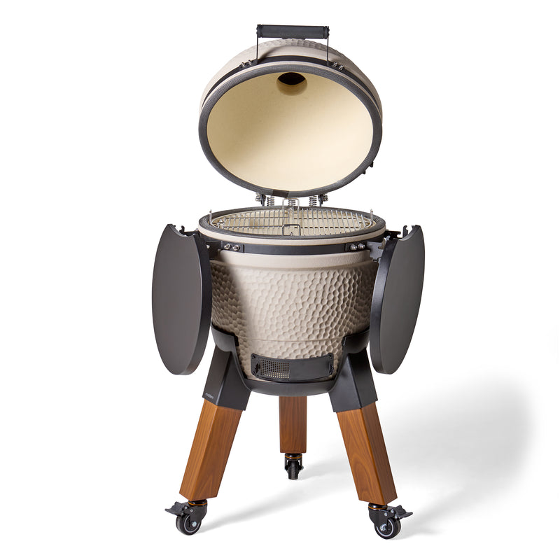 Laad afbeelding in galerij, Moddern Kamado Sandy Stone 48 cm Special Wood Look
