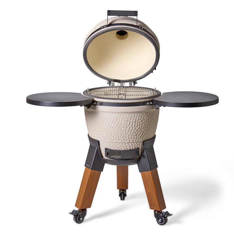Laad afbeelding in galerij, Moddern Kamado Sandy Stone 48 cm Special Wood Look
