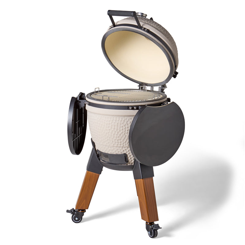 Laad afbeelding in galerij, Moddern Kamado Sandy Stone 48 cm Special Wood Look
