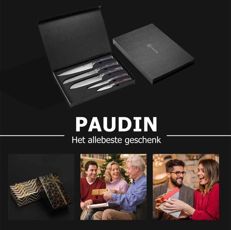 Laad afbeelding in galerij, Paudin NS5 5-delige Messenset in Geschenkdoos
