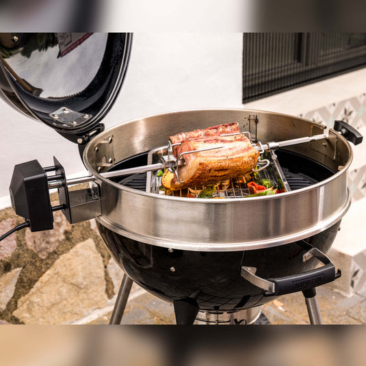 Napoleon Rotisserie Spit RVS Voor 47/57 cm Kettle - Met Motor