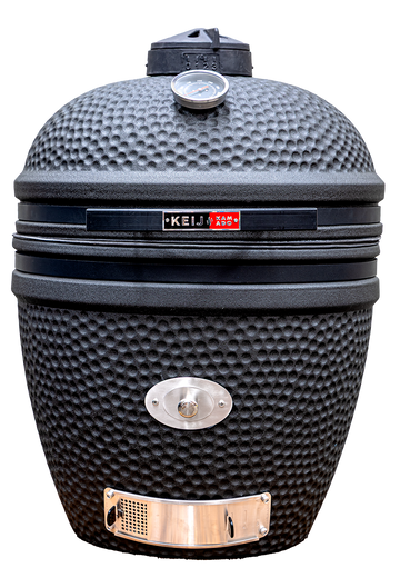 Keij Kamado Legend Large 21 inch Zwart SOLO, mat zwarte keramische kamado zonder zijtafels en onderstel