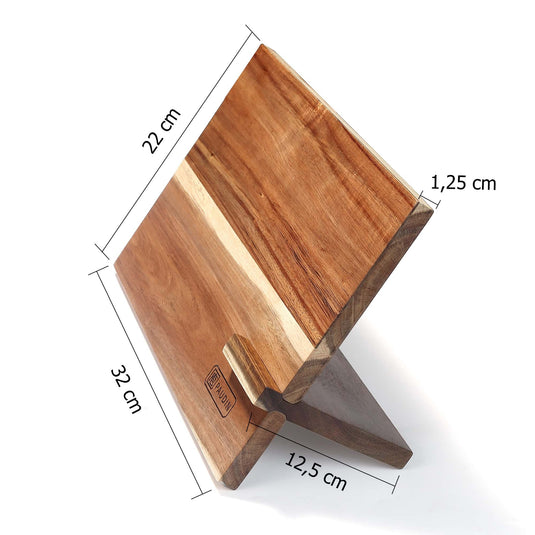 Paudin WS5 Magnetisch Messenblok Acaciahout, afmetingen 32 x 22 x 12,5 cm