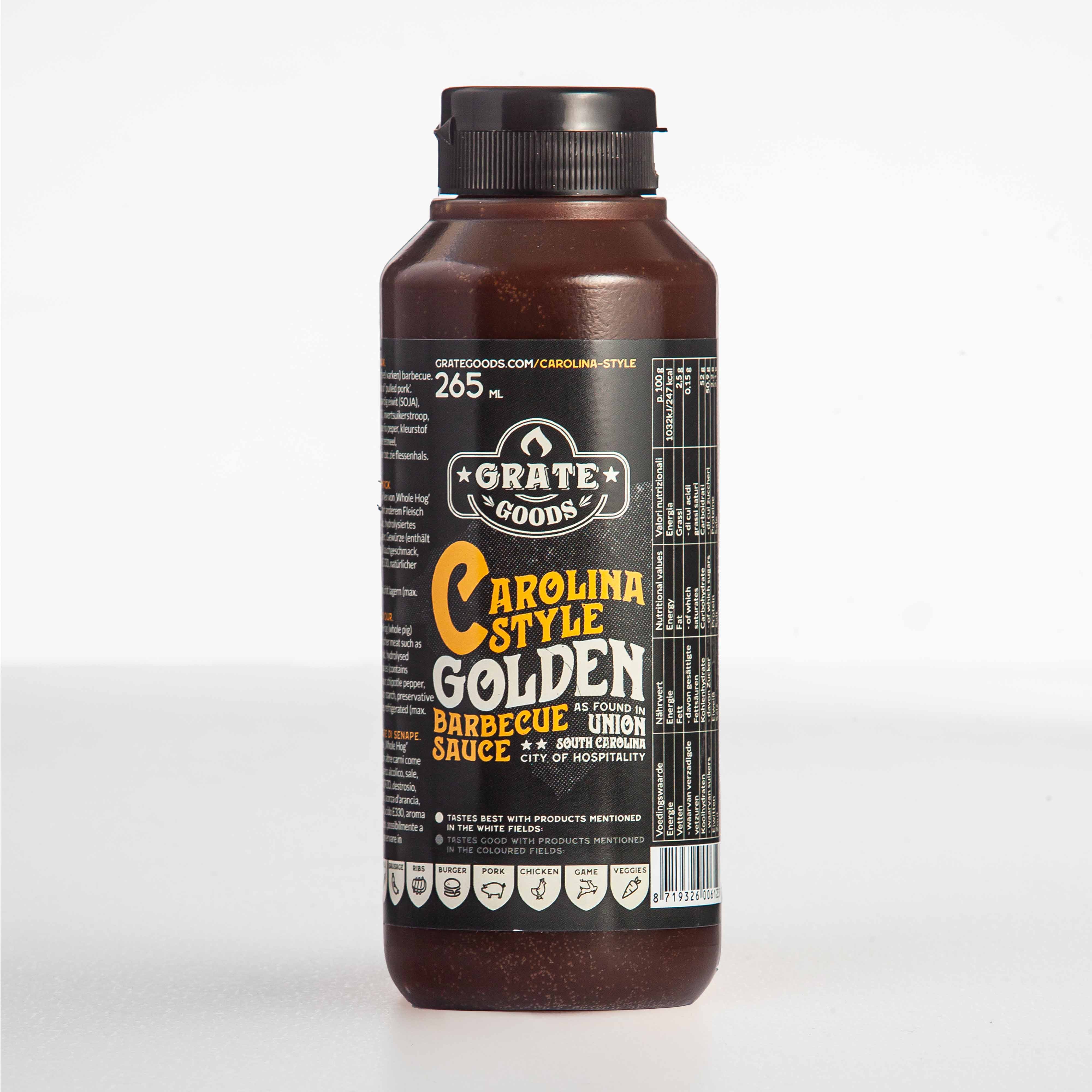 Grate Goods Carolina Golden BBQ Saus - 265 ml - Glutenvrij