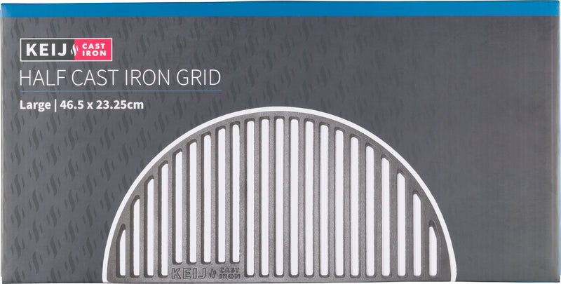 Laad afbeelding in galerij, Verpakking Keij Cast Iron half cast iron grid Large 46,5 x 23,25 cm

