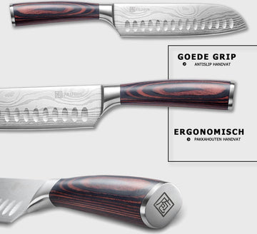 Paudin N5 Universeel Santoku Mes 17,5 cm