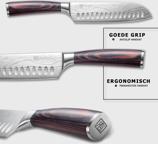 Paudin N5 Universeel Santoku Mes 17,5 cm