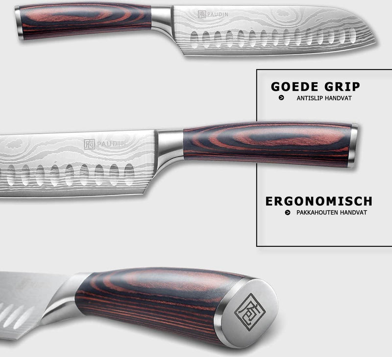 Laad afbeelding in galerij, Paudin N5 Universeel Santoku Mes 17,5 cm
