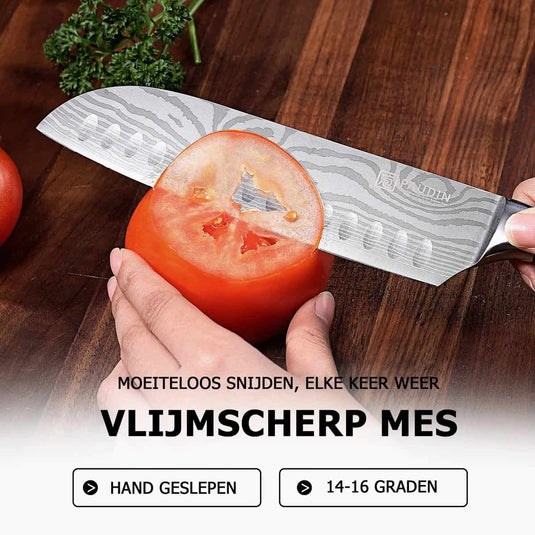 Paudin N5 Universeel Santoku Mes 17,5 cm