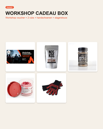 Workshop Cadeau Box - Voucher + 2 Rubs + Slagerstouw